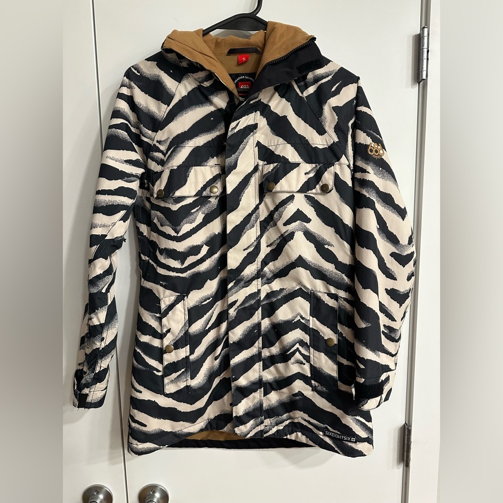 686 WOMEN DREAM Zebra Print SKI/SNOWBOARD Jacket